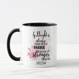 Taza Teatro GODDAUGHTER Motivación Cita Floral