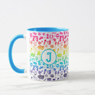 Taza Teatro Lover Iconos Arcoiris Mug