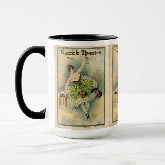 Taza Teatro Thespian Garrick Chicago 1910 (Izquierda)