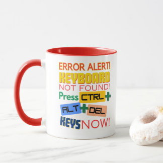 Taza ¡Teclado de computadora no encontrado!