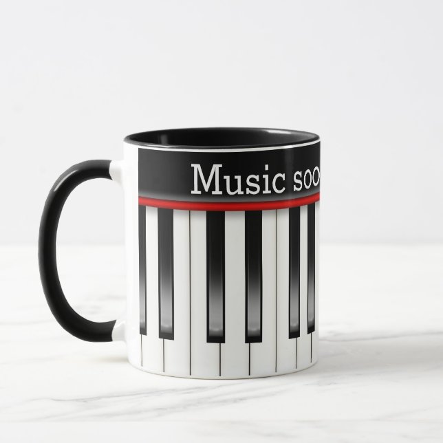 Taza Teclado de piano con cita musical (Izquierda)