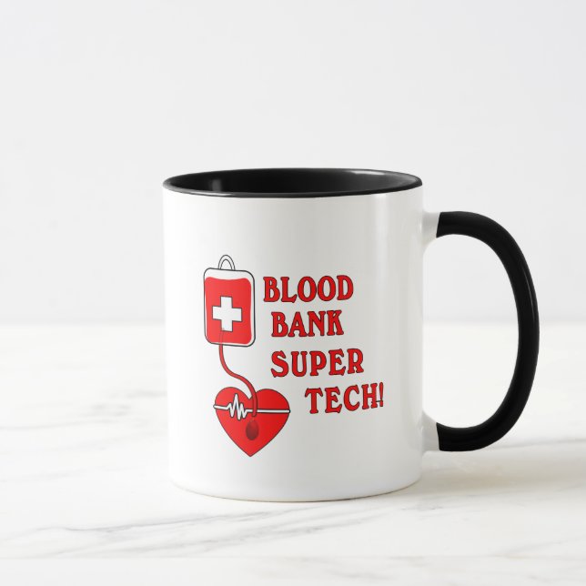 TAZA TECNOLOGÍA ESTUPENDA DEL BANCO DE SANGRE (Derecha)