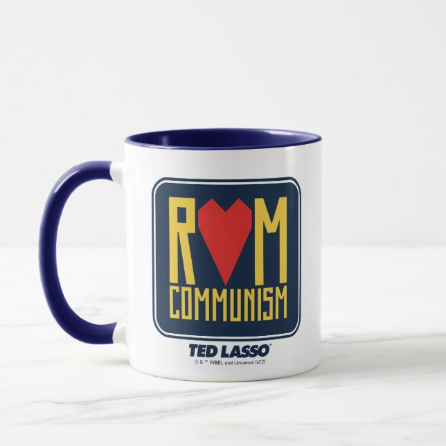 Taza Ted Lasso | Gráfico del Comunismo Rom (Izquierda)