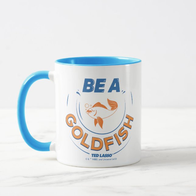 Taza Ted Lasso | Ser un pez dorado (Izquierda)