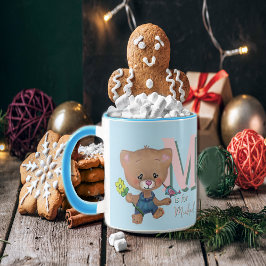 Taza Teddy Bear Bear Luz Azul