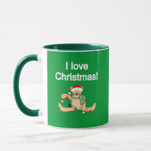 Taza Teddy Bear I Love Navidades Tshirts and Gifts