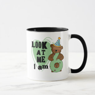 Taza Teddy Bear Tengo 6 Camisetas de cumpleaños y regal
