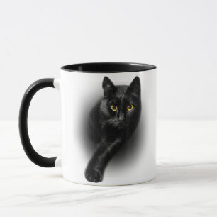 Taza Tee de gatos negros Ojos amarillos T-Shirt
