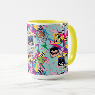 Taza Teen Titans Go! | Retro 90's Group Collage