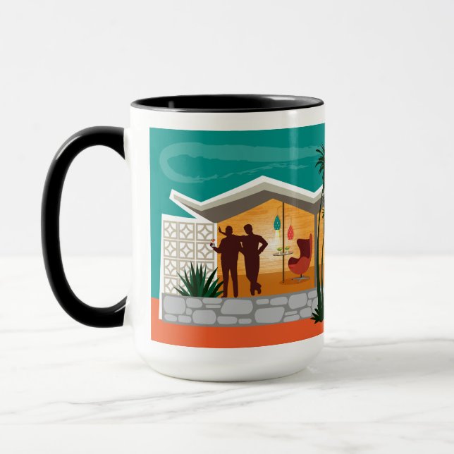Taza Tejados de placas doblados de la casa de mediados  (Izquierda)