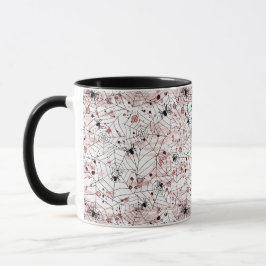 Taza Tela de araña espeluznante de Halloween