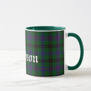 Taza Tela escocesa de tartán tradicional de encargo de
