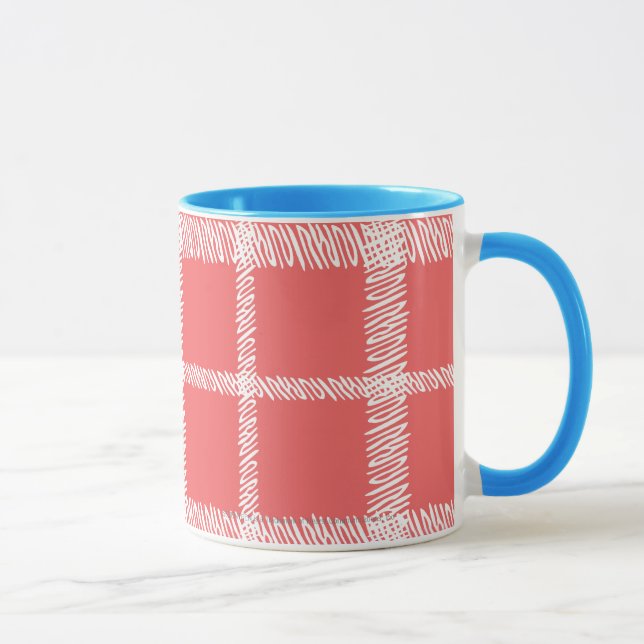 Taza Tela escocesa LtPink (Derecha)