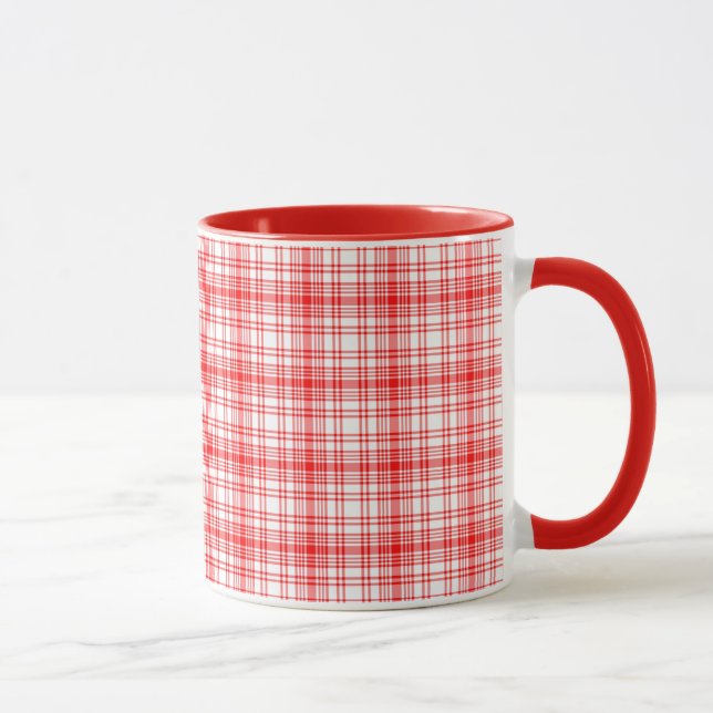 Taza Tela escocesa roja (Derecha)