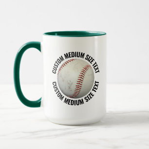 Taza Tela Mediana Combo CAZA VERDE 15oz Béisbol Persona