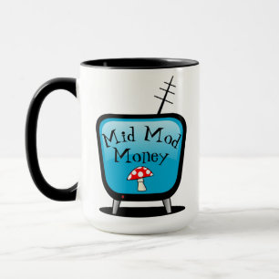 Taza Televisión atómica retro