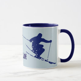 Taza Telluride Blue Skier