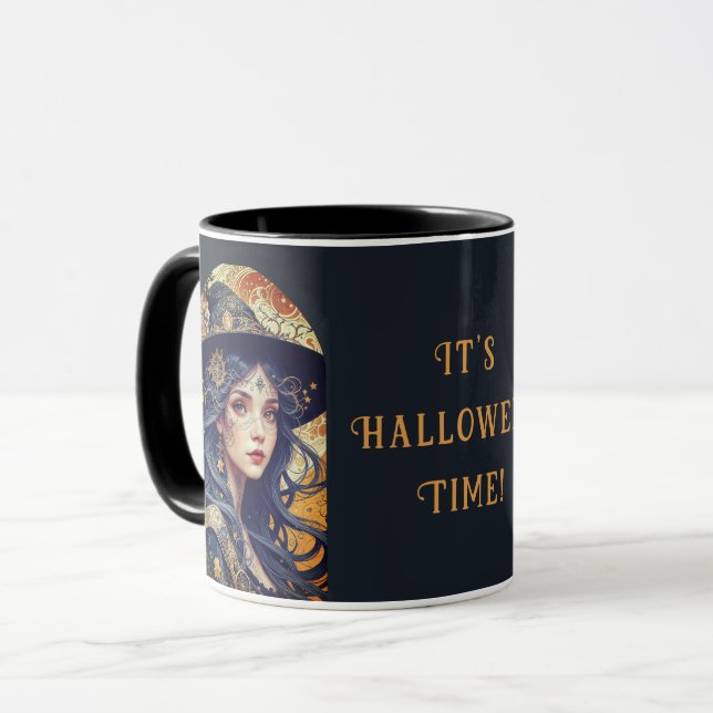 Taza Tema de Halloween - Bruja tatuada (Anverso izquierdo)