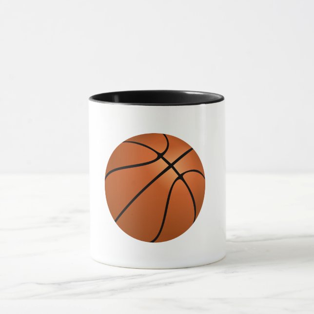 Taza Tema de la fiesta de cumpleaños del baloncesto (Centro)