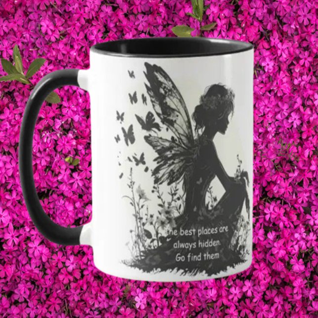 Taza Tema de la silueta de hadas (Fairy Queen Adventure )