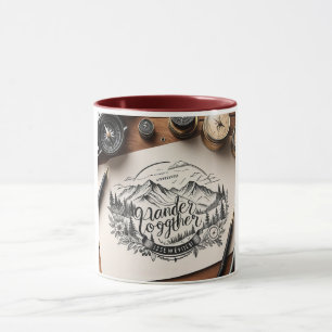 Taza Tema de viaje de Wander Together