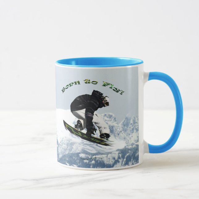 Taza Tema deportivo de invierno de la Boarder de Nieve  (Derecha)
