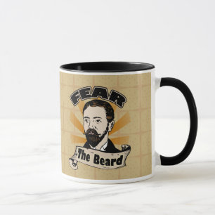Taza Tema la barba, bigote divertido