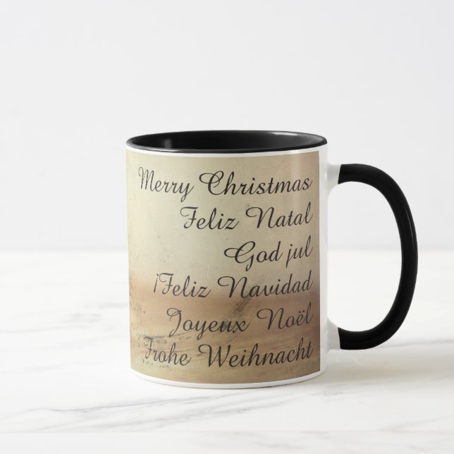 Taza Tema navidad con frutas (Derecha)