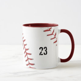 Taza temática de béisbol
