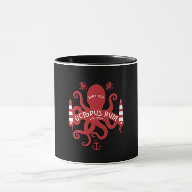 Taza Temática Del Mar Y Fantasía | Octopus| Nautical (Centro)