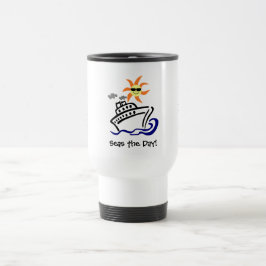 Taza temática del viaje de la travesía
