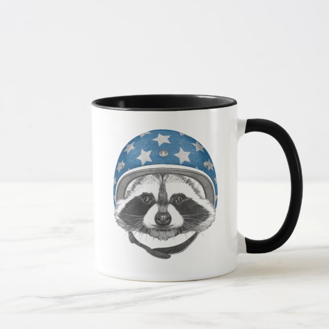 Taza Temerario del mapache (Derecha)