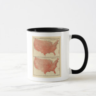 Taza Temperatura anual media, boceto hipsométrico