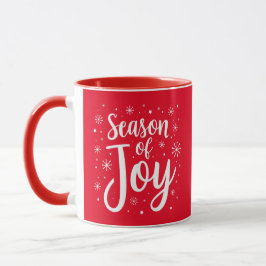Taza Temporada De Alegría Elegante Navidades De Guión C