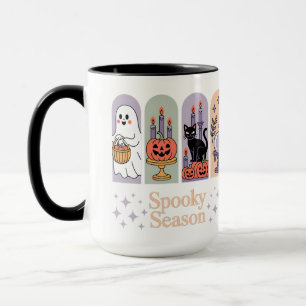 Taza Temporada de fantasía del patrón de Halloween