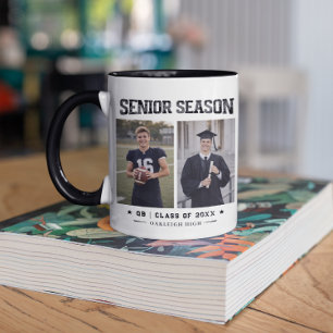 Taza Temporada de mayores Foto de graduación 2