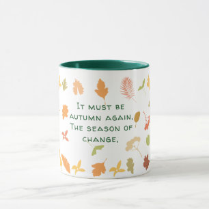 Taza Temporada Otoño Deja Foliage