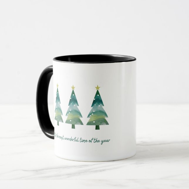 Taza Ten Un Árbol Feliz De Navidad (Anverso izquierdo)