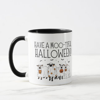 Taza Ten Un Halloween Moo-Hermoso