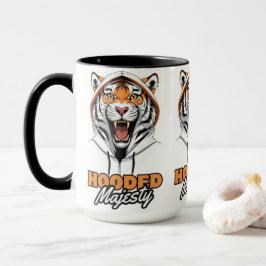 Taza Tendencia ruidosa | Tigre en una hoodie