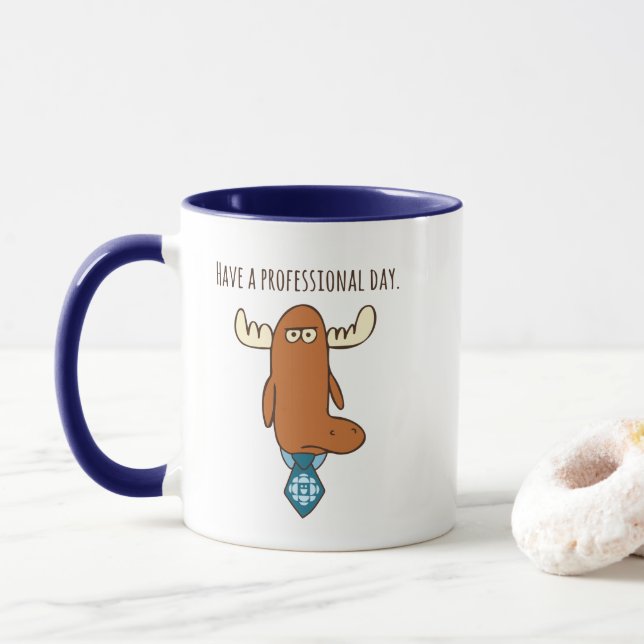 Taza Tener un Día Profesional Combo Mug (Con donut)