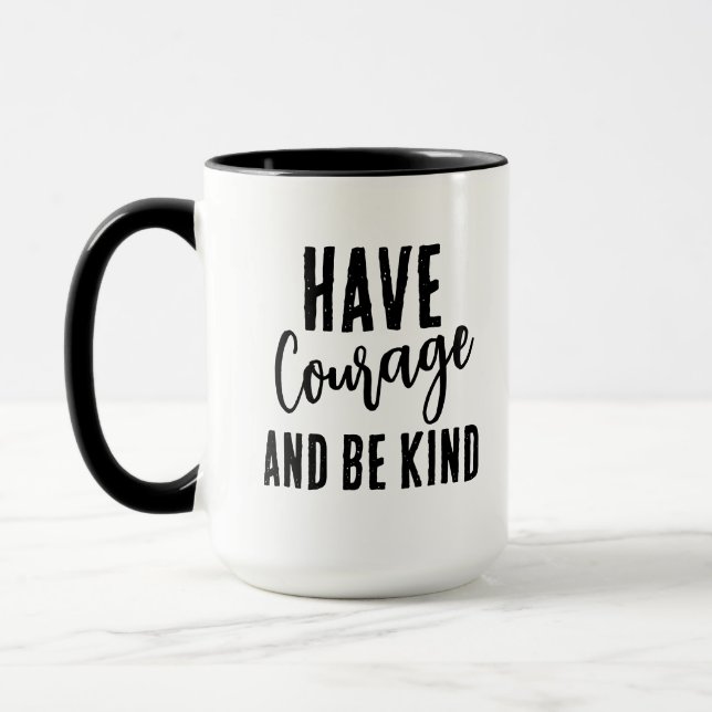 Taza Tener valor y ser amable (Izquierda)