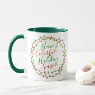 Taza Tenga un texto de cita de temporada de vacaciones