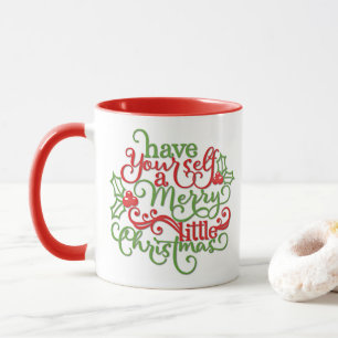 Taza Tenga usted mismo los Felices pequeños Navidad