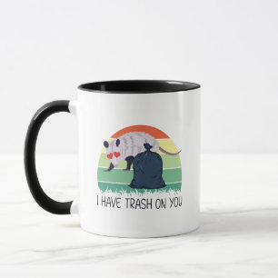 Taza Tengo basura en tu gracioso meme de possum