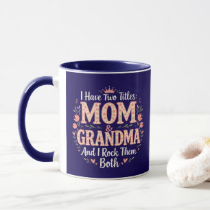 Taza Tengo dos títulos: Mamá + Abuela - Y los hago rock