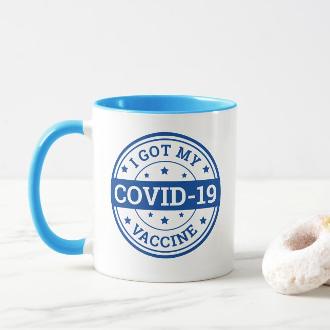 Taza Tengo Mi Vacuna Covid-19 (Con donut)