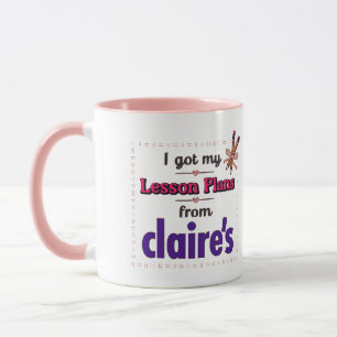 Taza Tengo mis planes de lección de Claire