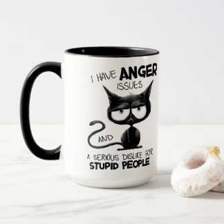 Taza Tengo Problemas de Ira Regalo Divertido para Amant