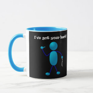 Taza Tengo su parte posterior